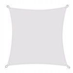 Casa si Gradina - Gradina si terasa - Umbrele si pavilioane - Umbrele - Copertina parasolar, patrata, inele metalice, gri deschis, 3 x 3 m, Springos - Infinity.ro