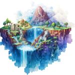 Casa si Gradina - Decoratiuni - Stickere decorative - Sticker decorativ, Minecraft, Albastru, 1376STK-12 - Infinity.ro
