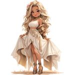 Casa si Gradina - Decoratiuni - Stickere decorative - Sticker decorativ, Printesa, Alb, 1372STK-6 - Infinity.ro