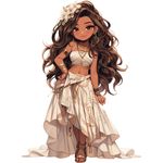 Casa si Gradina - Decoratiuni - Stickere decorative - Sticker decorativ, Printesa, Maro, 1372STK-2 - Infinity.ro