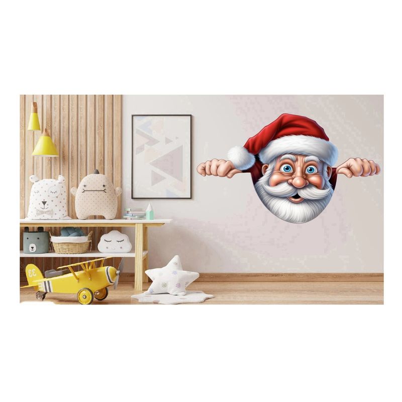 Casa si Gradina - Decoratiuni - Stickere decorative - Sticker decorativ, Mos Craciun, Rosu, 1371STK-18 - Infinity.ro