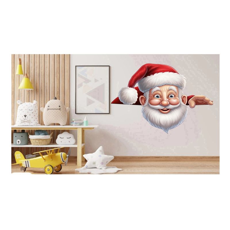 Casa si Gradina - Decoratiuni - Stickere decorative - Sticker decorativ, Mos Craciun, Rosu, 1371STK-15 - Infinity.ro