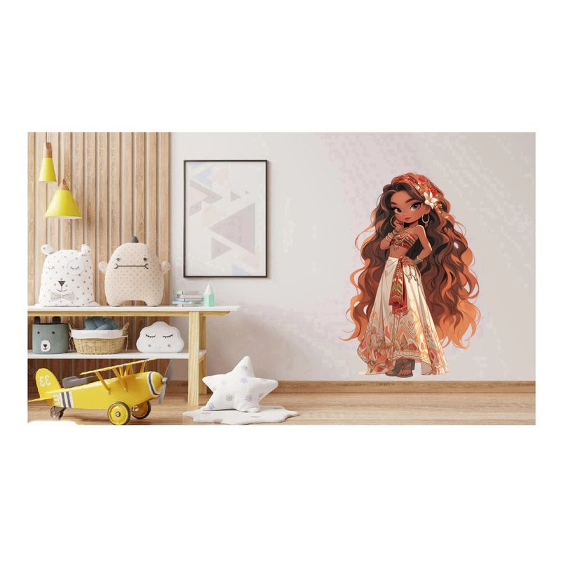 Casa si Gradina - Decoratiuni - Stickere decorative - Sticker decorativ, Printesa, Portocaliu, 1372STK-17 - Infinity.ro