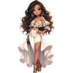 Casa si Gradina - Decoratiuni - Stickere decorative - Sticker decorativ, Printesa, Alb, 1372STK - Infinity.ro