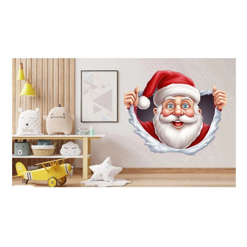 Casa si Gradina - Decoratiuni - Stickere decorative - Sticker decorativ, Mos Craciun, Rosu, 1371STK-16 - Infinity.ro