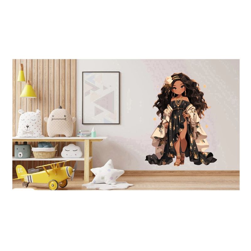 Casa si Gradina - Decoratiuni - Stickere decorative - Sticker decorativ, Printesa, Negru, 1372STK-12 - Infinity.ro