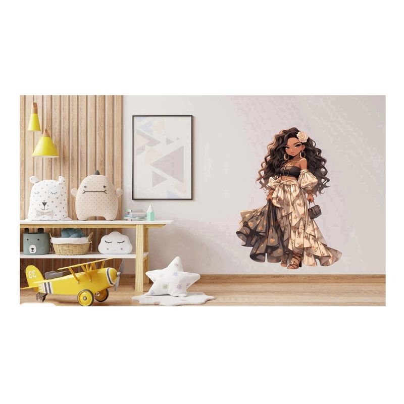 Casa si Gradina - Decoratiuni - Stickere decorative - Sticker decorativ, Printesa, Negru, 1372STK-13 - Infinity.ro