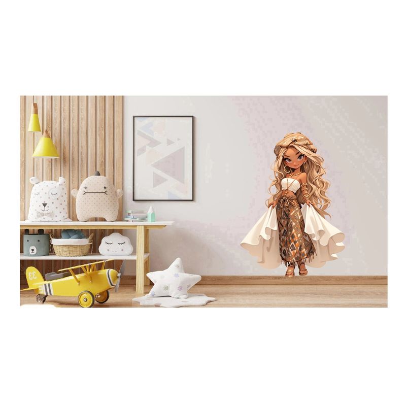 Casa si Gradina - Decoratiuni - Stickere decorative - Sticker decorativ, Printesa, Crem, 1372STK-4 - Infinity.ro