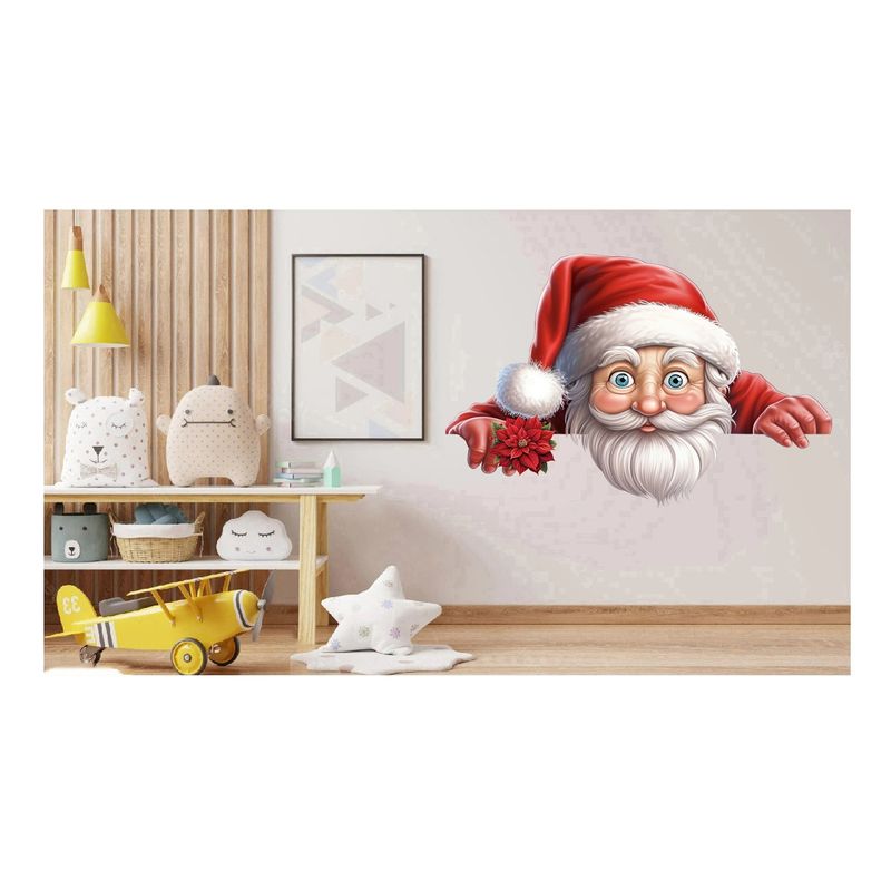 Casa si Gradina - Decoratiuni - Stickere decorative - Sticker decorativ, Mos Craciun, Rosu, 1371STK-8 - Infinity.ro