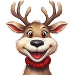 Casa si Gradina - Decoratiuni - Stickere decorative - Sticker decorativ, Ren, Maro, 1370STK-3 - Infinity.ro