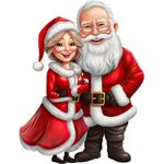 Casa si Gradina - Decoratiuni - Stickere decorative - Sticker decorativ, Mos Craciun, Rosu, 1368STK-2 - Infinity.ro