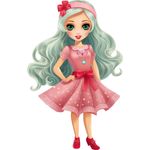 Casa si Gradina - Decoratiuni - Stickere decorative - Sticker decorativ, Printesa, Rosu, 1369STK-2 - Infinity.ro