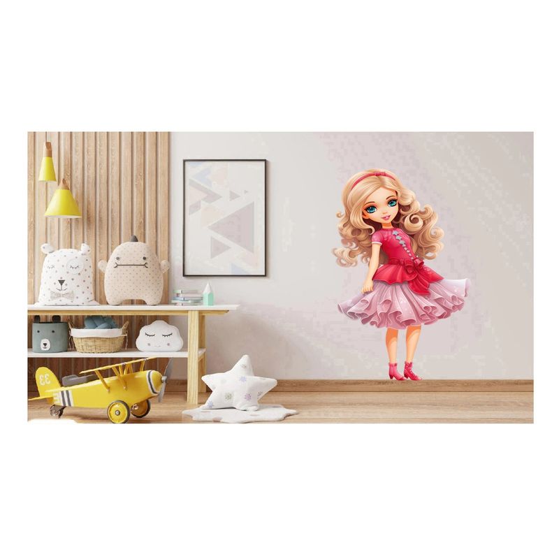 Casa si Gradina - Decoratiuni - Stickere decorative - Sticker decorativ, Printesa, Rosu, 1369STK-5 - Infinity.ro