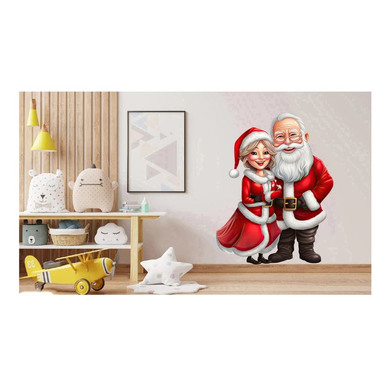 Casa si Gradina - Decoratiuni - Stickere decorative - Sticker decorativ, Mos Craciun, Rosu, 1368STK-2 - Infinity.ro