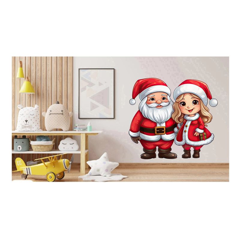 Casa si Gradina - Decoratiuni - Stickere decorative - Sticker decorativ, Mos Craciun, Rosu, 1368STK-3 - Infinity.ro