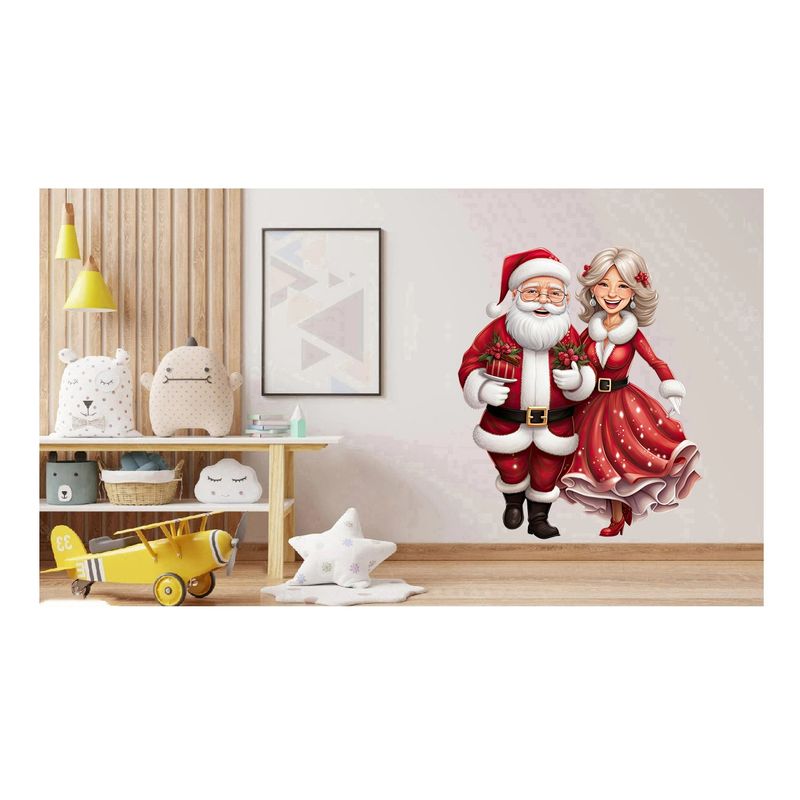 Casa si Gradina - Decoratiuni - Stickere decorative - Sticker decorativ, Mos Craciun, Rosu, 1368STK-4 - Infinity.ro