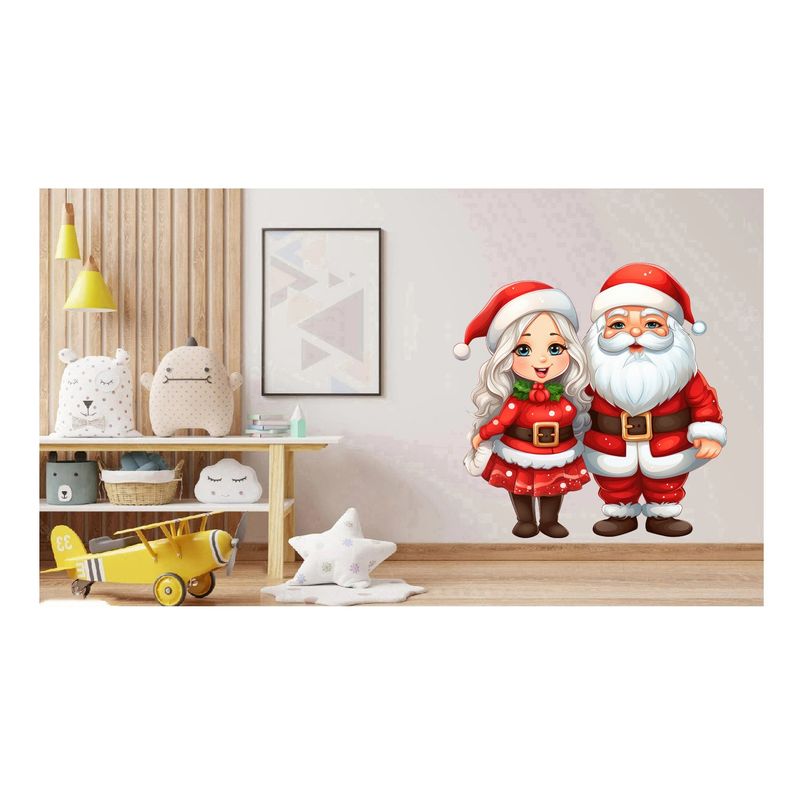 Casa si Gradina - Decoratiuni - Stickere decorative - Sticker decorativ, Mos Craciun, Rosu, 1368STK - Infinity.ro