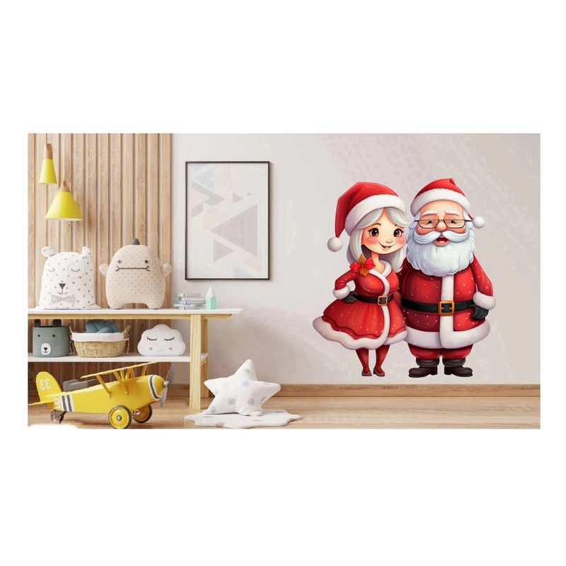 Casa si Gradina - Decoratiuni - Stickere decorative - Sticker decorativ, Mos Craciun, Rosu, 1368STK-5 - Infinity.ro