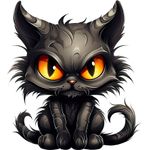 Casa si Gradina - Decoratiuni - Stickere decorative - Sticker decorativ, Pisica, Negru, 1366STK-3 - Infinity.ro