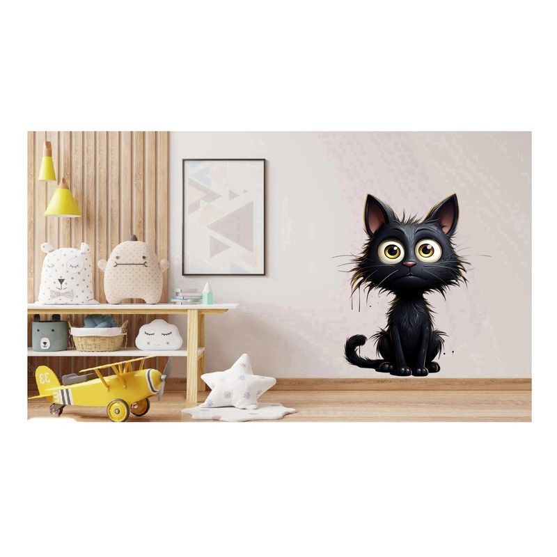 Casa si Gradina - Decoratiuni - Stickere decorative - Sticker decorativ, Pisica, Negru, 1366STK-5 - Infinity.ro