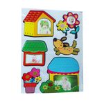 Casa si Gradina - Decoratiuni - Stickere decorative - Sticker decorativ, Casute cu poze, 45 cm, WX-EB002 - Infinity.ro