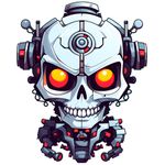 Casa si Gradina - Decoratiuni - Stickere decorative - Sticker decorativ, Horror, Alb, 75 cm, 1356STK-2 - Infinity.ro