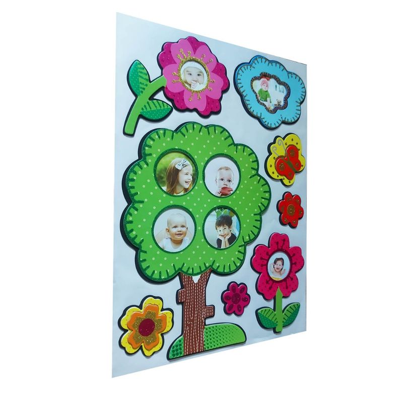 Casa si Gradina - Decoratiuni - Stickere decorative - Sticker decorativ, Copac cu poze, 45 cm, WX-EB001 - Infinity.ro