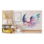 Casa si Gradina - Decoratiuni - Stickere decorative - Sticker decorativ, Aripi, Roz, 73 cm, 1355STK-4 - Infinity.ro