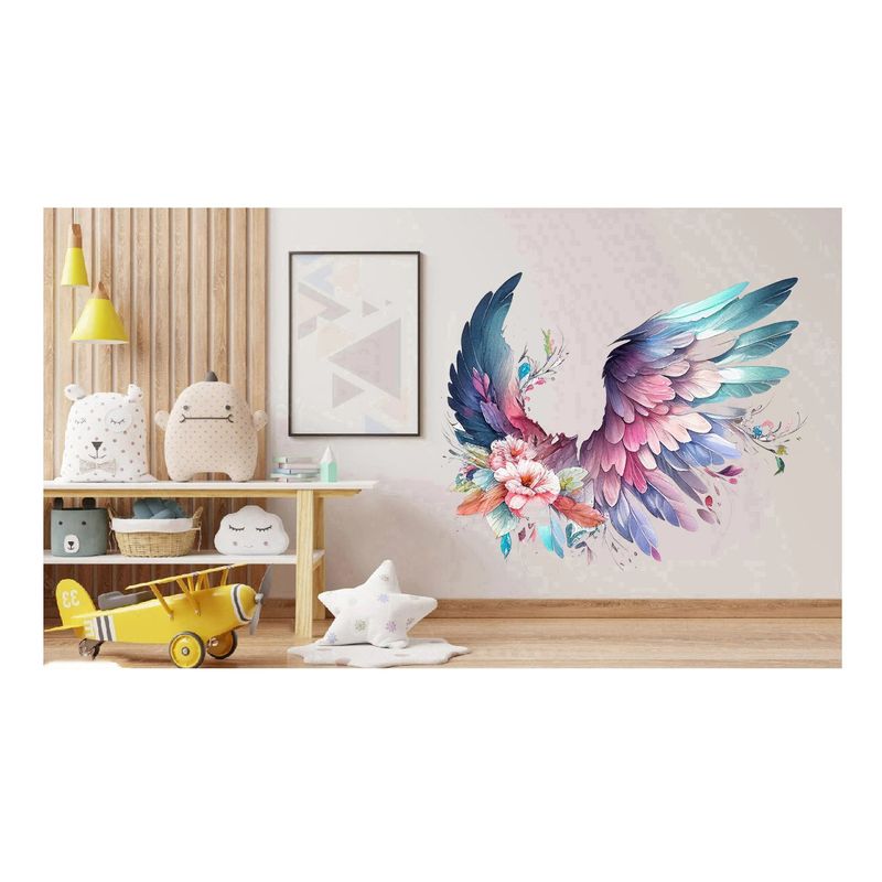 Casa si Gradina - Decoratiuni - Stickere decorative - Sticker decorativ, Aripi, Roz, 73 cm, 1355STK-4 - Infinity.ro