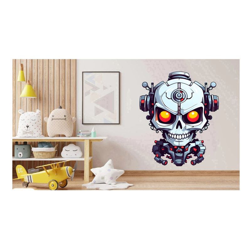 Casa si Gradina - Decoratiuni - Stickere decorative - Sticker decorativ, Horror, Alb, 75 cm, 1356STK-2 - Infinity.ro