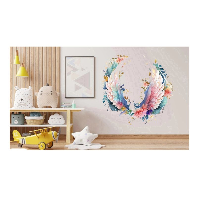 Casa si Gradina - Decoratiuni - Stickere decorative - Sticker decorativ, Aripi, Multicolor, 62 cm, 1355STK-13 - Infinity.ro