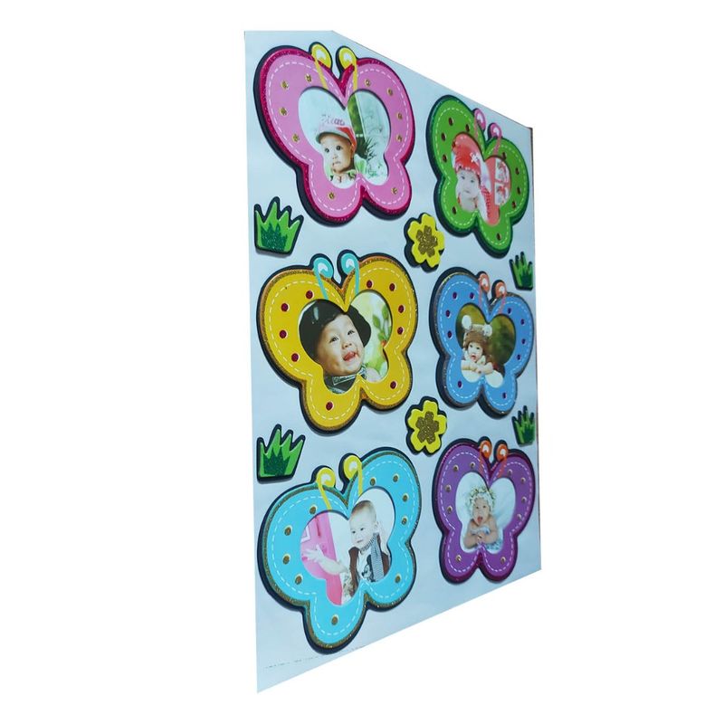 Casa si Gradina - Decoratiuni - Stickere decorative - Sticker decorativ, fluturi cu poze, 45 cm, WX-EB003 - Infinity.ro