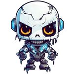 Casa si Gradina - Decoratiuni - Stickere decorative - Sticker decorativ, Horror, Alb, 81 cm, 1356STK - Infinity.ro