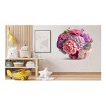 Casa si Gradina - Decoratiuni - Stickere decorative - Sticker decorativ, Creier cu Flori, Multicolor, 62 cm, 1353STK - Infinity.ro