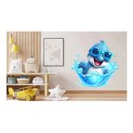 Casa si Gradina - Decoratiuni - Stickere decorative - Sticker decorativ, Delfin, Albastru, 62 cm, 1352STK-4 - Infinity.ro