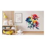 Casa si Gradina - Decoratiuni - Stickere decorative - Sticker decorativ, Trandafiri, Rosu, 67 cm, 1354STK-4 - Infinity.ro