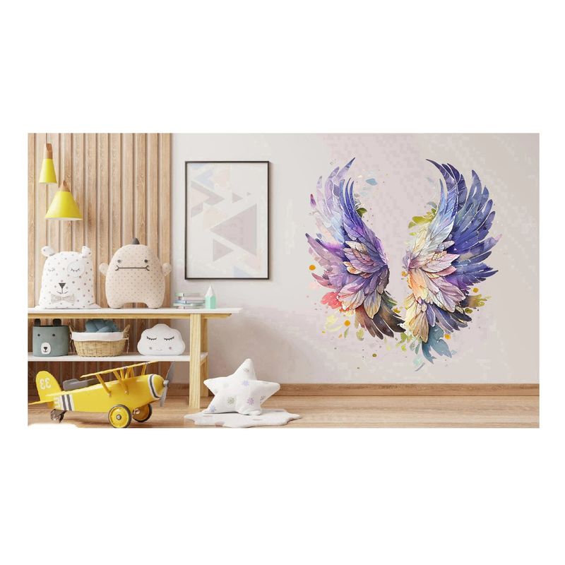 Casa si Gradina - Decoratiuni - Stickere decorative - Sticker decorativ, Aripi, Mov, 72 cm, 1355STK - Infinity.ro