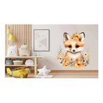 Casa si Gradina - Decoratiuni - Stickere decorative - Sticker decorativ, Vulpe, Maro, 68 cm, 1351STK-3 - Infinity.ro