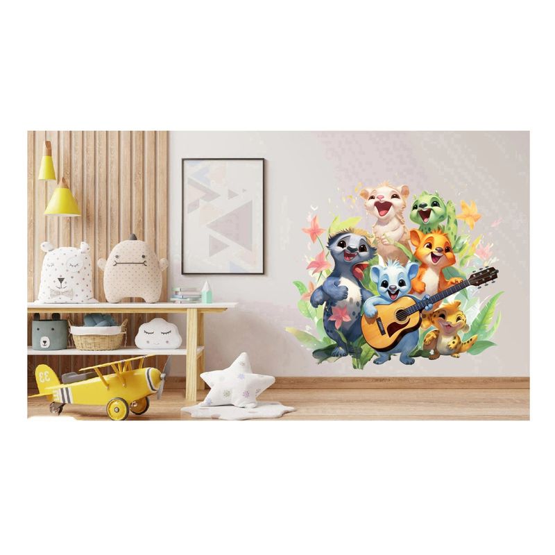 Casa si Gradina - Decoratiuni - Stickere decorative - Sticker decorativ, Animale Cantarete, Multicolor, 69 cm, 1349STK-7 - Infinity.ro