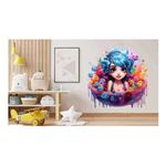 Casa si Gradina - Decoratiuni - Stickere decorative - Sticker decorativ, Culori Pastelate, Fata, Roz, 61 cm, 1347STK-4 - Infinity.ro