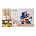 Casa si Gradina - Decoratiuni - Stickere decorative - Sticker decorativ, Dinozaur, Albastru, Rosu, 66 cm, 1348STK-5 - Infinity.ro