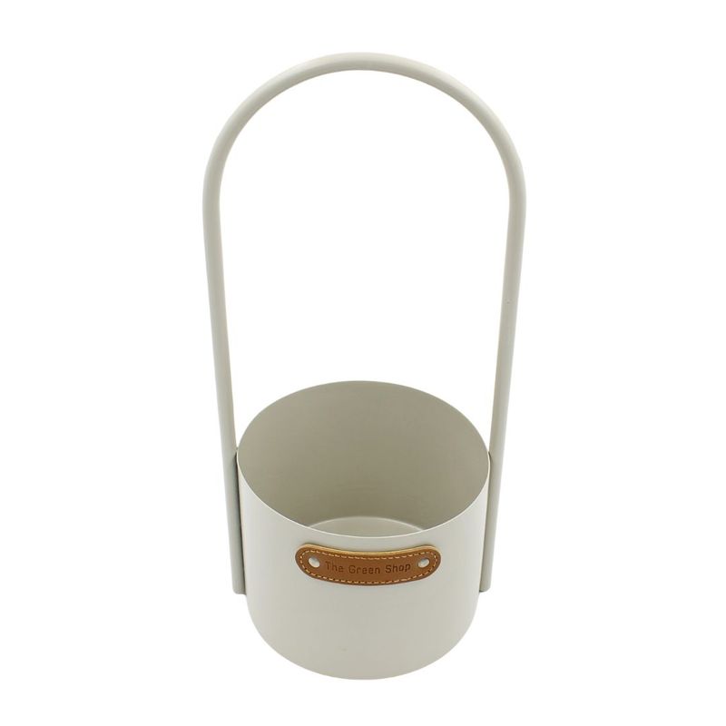 Casa si Gradina - Gradinarit si plante - Plante si ghivece - Ghivece si suporturi - Ghiveci metalic decorativ The Green Shop 30x13cm - Infinity.ro