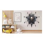 Casa si Gradina - Decoratiuni - Stickere decorative - Sticker decorativ, Craniu, Negru, 60 cm, 1343STK-24 - Infinity.ro