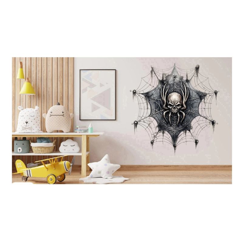 Casa si Gradina - Decoratiuni - Stickere decorative - Sticker decorativ, Craniu, Negru, 60 cm, 1343STK-24 - Infinity.ro