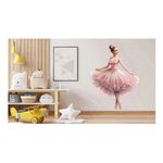 Casa si Gradina - Decoratiuni - Stickere decorative - Sticker decorativ, Balerina, Roz, 75 cm, 1346STK-3 - Infinity.ro
