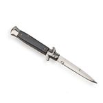 Casa si Gradina - Bucatarie si vesela - Vesela si tacamuri - Cutite si seturi de cutite - Briceag de vanatoare IdeallStore®, Italian Stance, otel inoxidabil, 22.5 cm, gri, husa inclusa - Infinity.ro