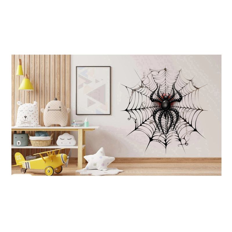 Casa si Gradina - Decoratiuni - Stickere decorative - Sticker decorativ, Paianjen, Negru, 61 cm, 1343STK-4 - Infinity.ro