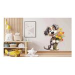 Casa si Gradina - Decoratiuni - Stickere decorative - Sticker decorativ, Caine, Gri, 73 cm, 1341STK-4 - Infinity.ro