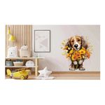Casa si Gradina - Decoratiuni - Stickere decorative - Sticker decorativ, Caine, Portocaliu, 66 cm, 1341STK - Infinity.ro