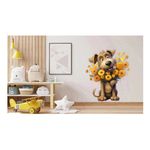 Casa si Gradina - Decoratiuni - Stickere decorative - Sticker decorativ, Caine, Maro, 72 cm, 1341STK-6 - Infinity.ro